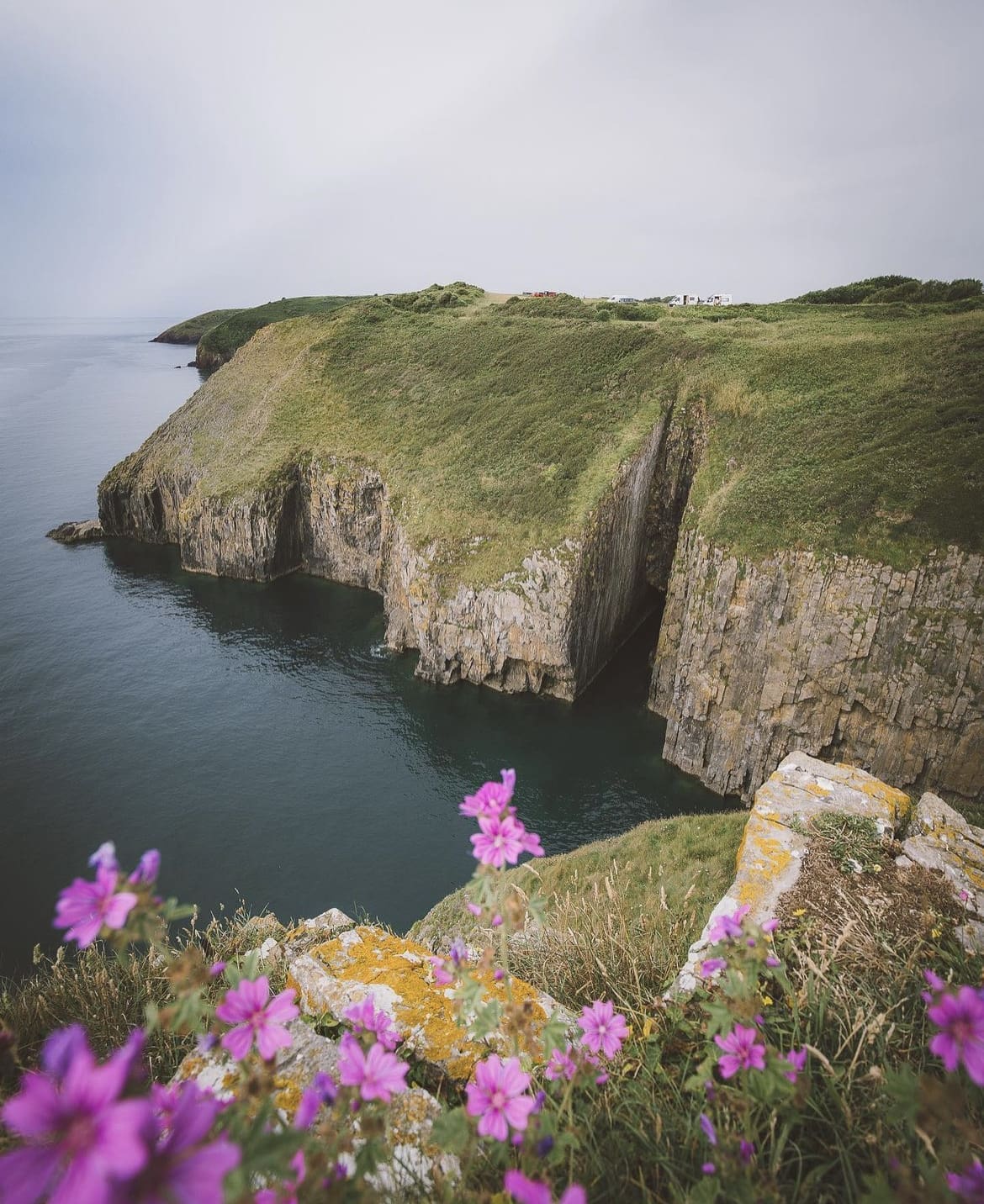 Colorful coast in Wales